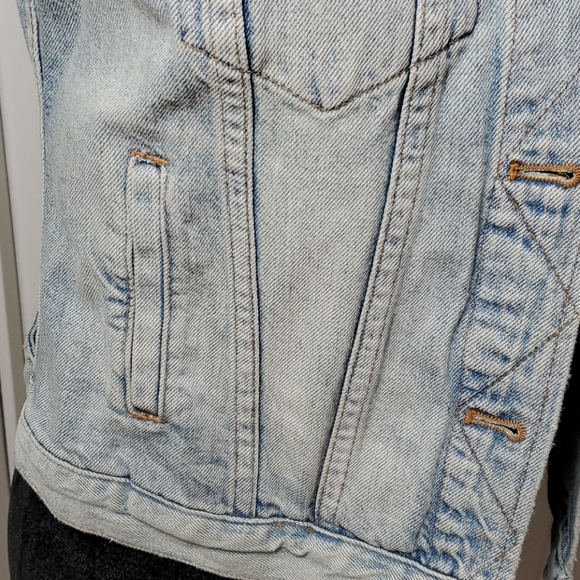 NWT Madewell Light Wash Denim Jean Vest - Picture 4 of 12